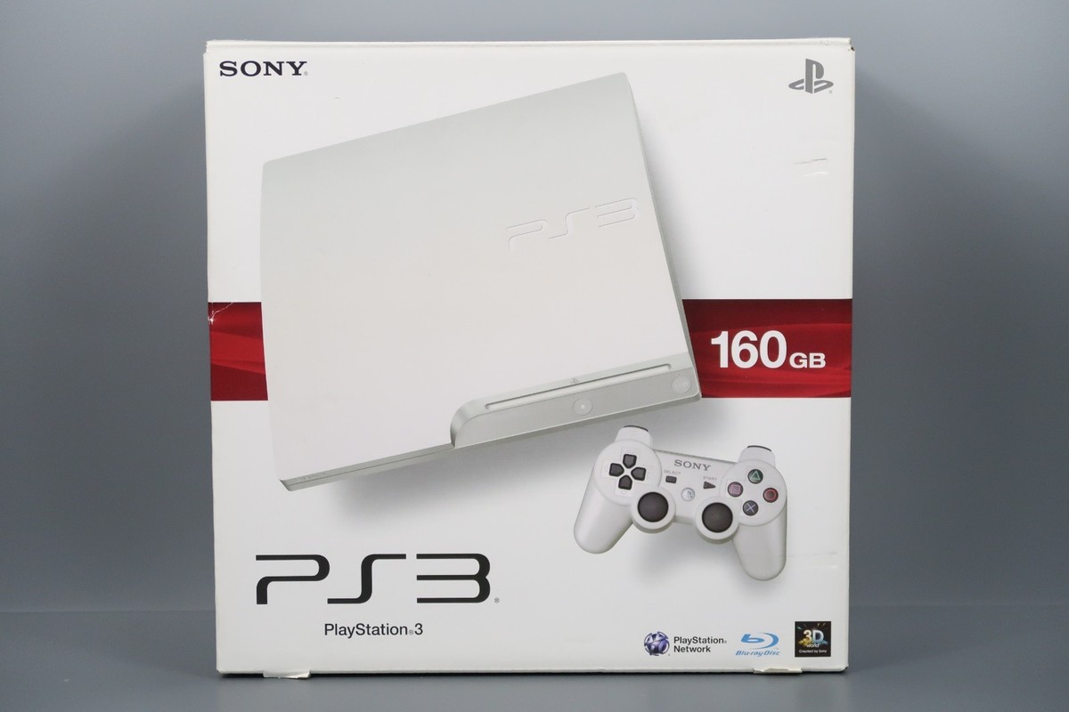 Sony PlayStation 3 PS3 CECH 3000A Classic White Console 320GB Box