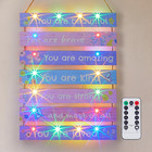 Girls Room Décor for Teen Girls Boys with LED Light Wall Decor for Bedroom Motiv