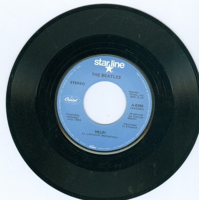 The BEATLES Help b/w I'm Down 1981 Starline 6290 stereo vg+ play tested