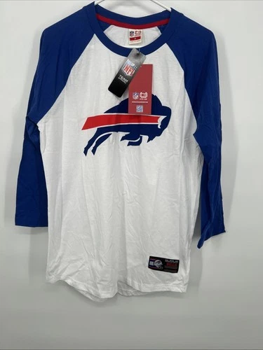 Buffalo Bills NFL Team Apparel Womens Medium Long Sleeve Shirt Big Logo