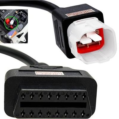 OBD2 OBDII Kabel Diagnostik Adapterkabel Stecker 4Pin für Yamaha R1 R6 MT09