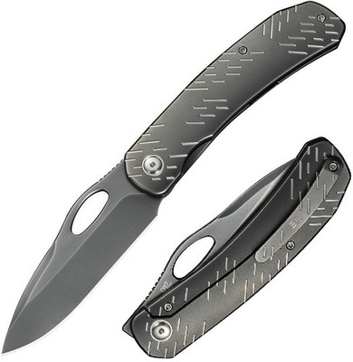 We Knife Co Ltd Inmate Folding Knife 3.75'' CPM-20CV Steel Blade Titanium Handle