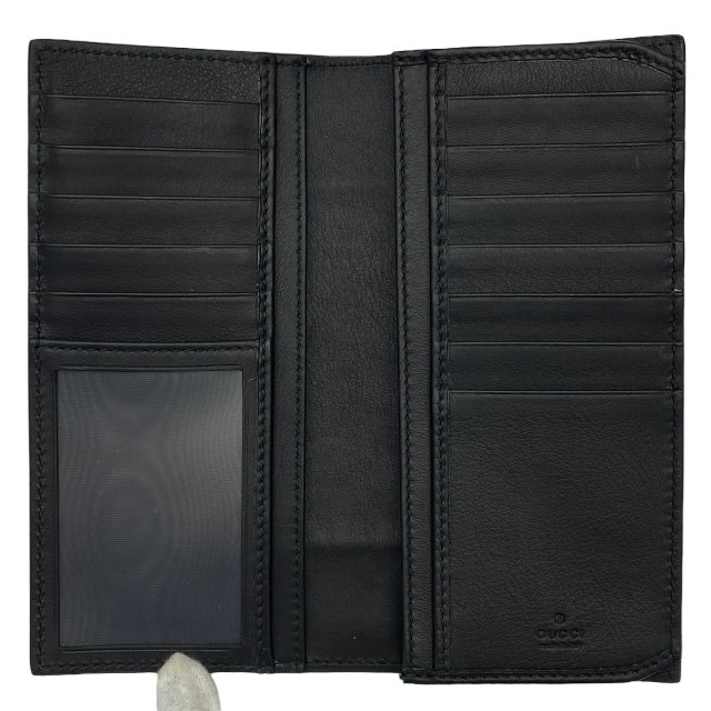 Gucci 386836 Black Python Leather Long Wallet - E… - image 5