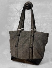 Rare 2007 Y2K Gap Herringbone Tweed Tote Bag ...