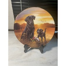 Vintage Bradford Exchange What's A Mother To Do? Lynn Kaatz Black Labrador Plate
