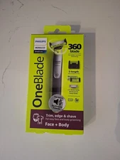Philips Norelco One Blade 360 Trim, Edge & Shave Face + Body 60 Min.