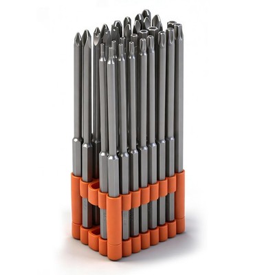 32Piece 1/4'' Shan Extra Long Security Power Bit Set, 6'' Long Tamper Proof Sec...
