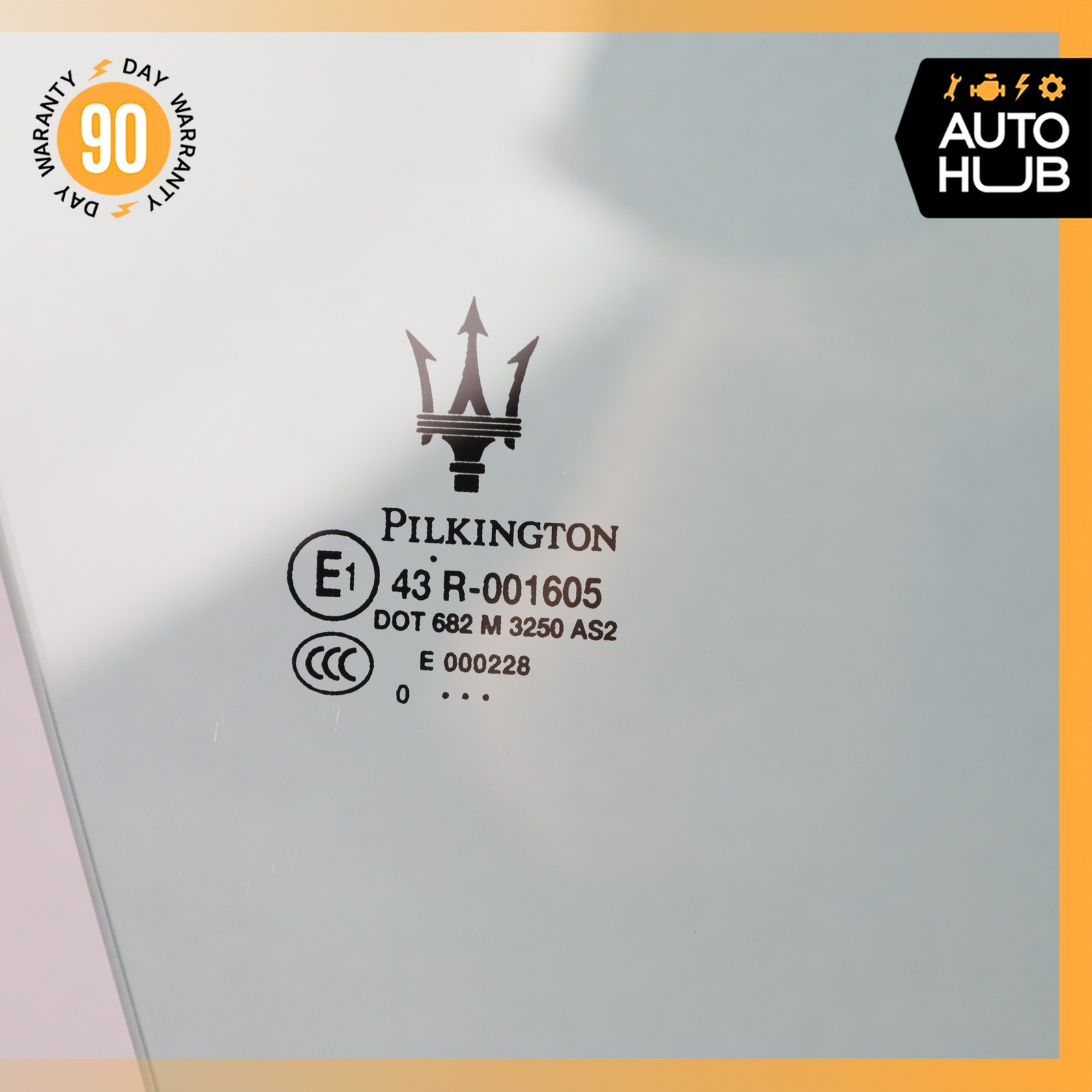 08-19 Maserati GranTurismo M145 Door Window Glass Front Right Side OEM 58k