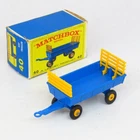Matchbox - 40 Hay Trailer & E Box - Regular Wheels Boxed Lesney
