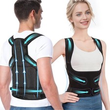 Posture Corrector Back Brace Adjustable Upper Back Shoulder Support Belt