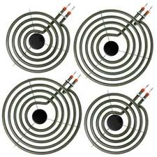 S-Union 4 Pack MP22YA Electric Range Burner Element Unit Set - 2 Dark Green 