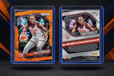 2025 Panini Prizm WNBA Tina Charles #3 — Orange Ice Prizm
