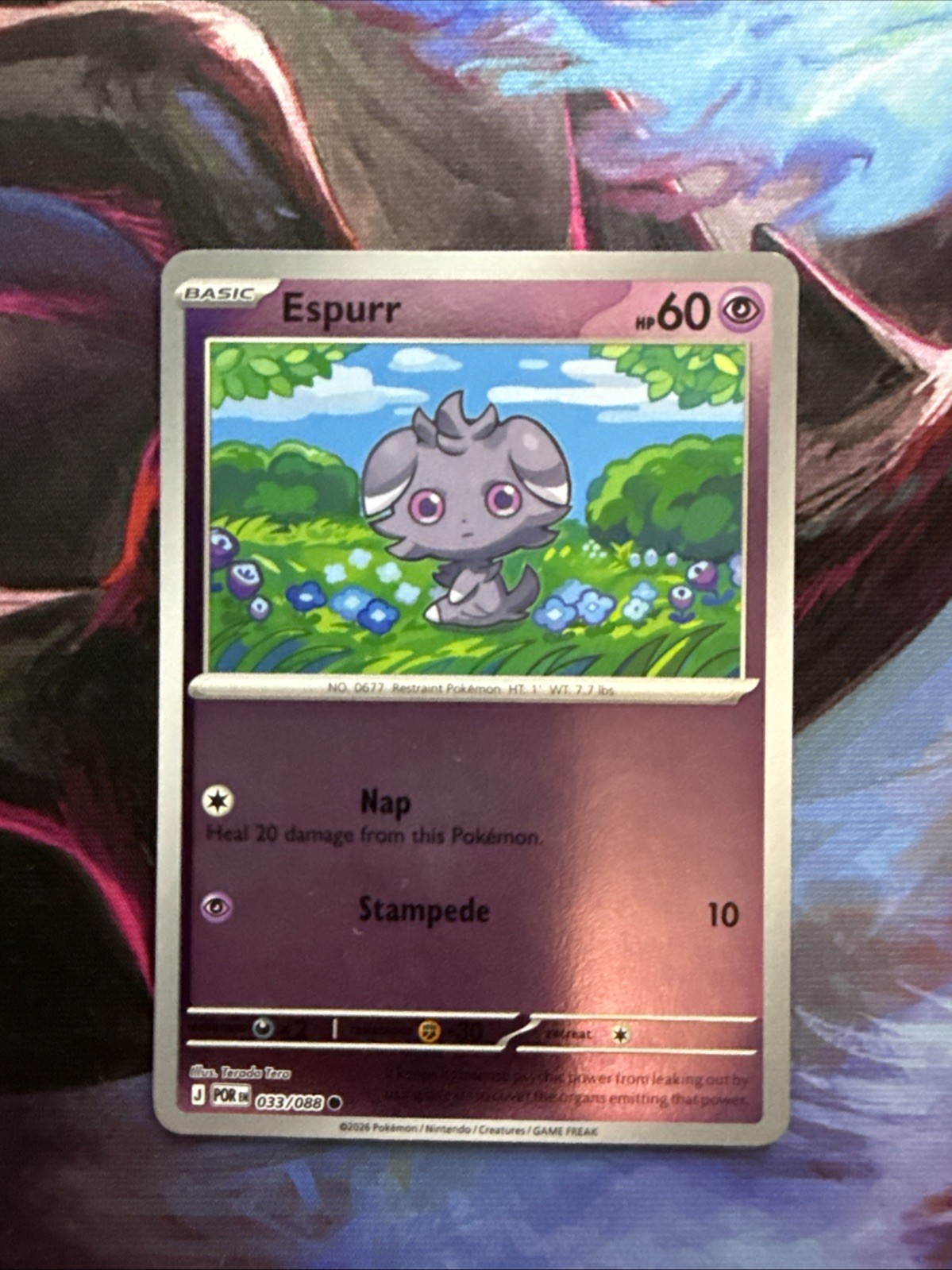 Espurr 033/088 - Reverse Holo - Pokémon TCG: Perfect Order - English NM