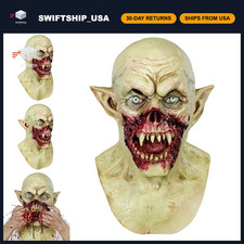 Scary Vampire Zombie Mask for Adults - Horror Demon Monster Costume Accessory