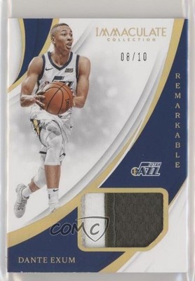 2018 Panini Immaculate Remarkable Memorabilia Gold 8/10 Dante Exum #RM-DEX j8p