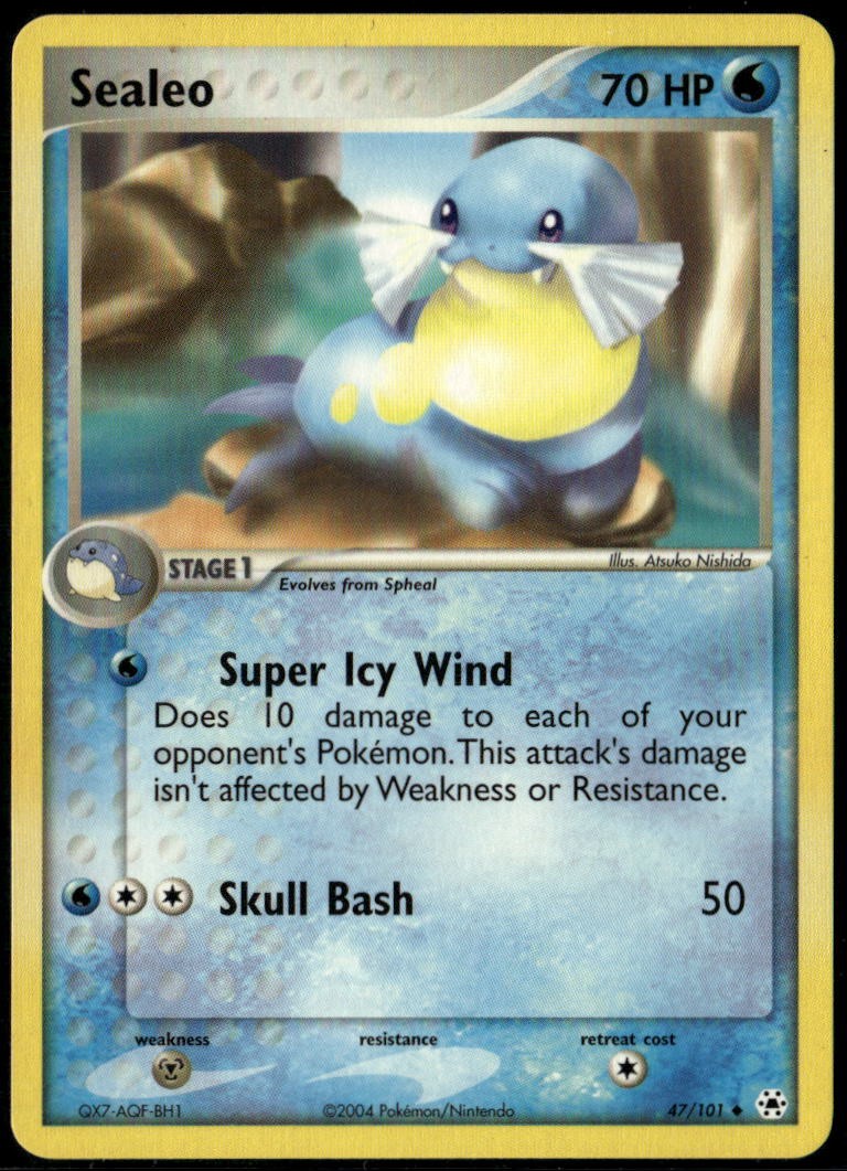 Sealeo 47/101 Uncommon Hidden Legends LP Pokemon Card