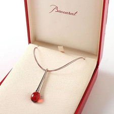 Baccarat Tentation SV925 Colored Stone Pendant Necklace