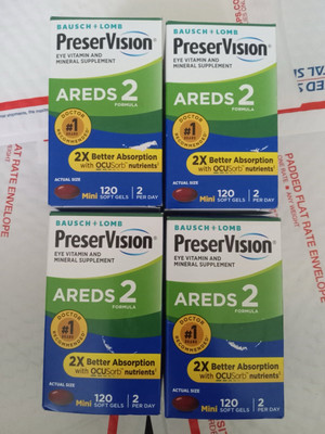 4x- PreserVision AREDS 2 Formula Vitamin 120 Softgel/pack