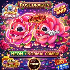 ?? Ne3on + Normal Rose Dragon Combo Ado3pt M3e Pet ? Cheap & Trusted Store ?