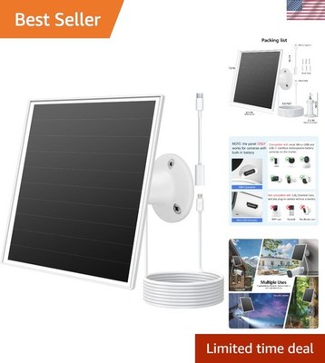 Durable Waterproof 6W Solar Panel with 9.8ft Cable for All-Weather Performance