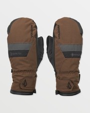 Volcom Stay Dry Gore-Tex Men's Winter Mittens, Brown, X-Large