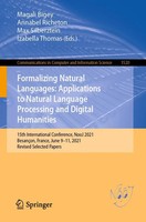Formalizing Natural Languages: Applications To Natural Language Processing...