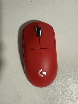 Logitech G Pro x Superlight Wireless Gaming Mouse Red No Dongle Bad Scroll Wheel