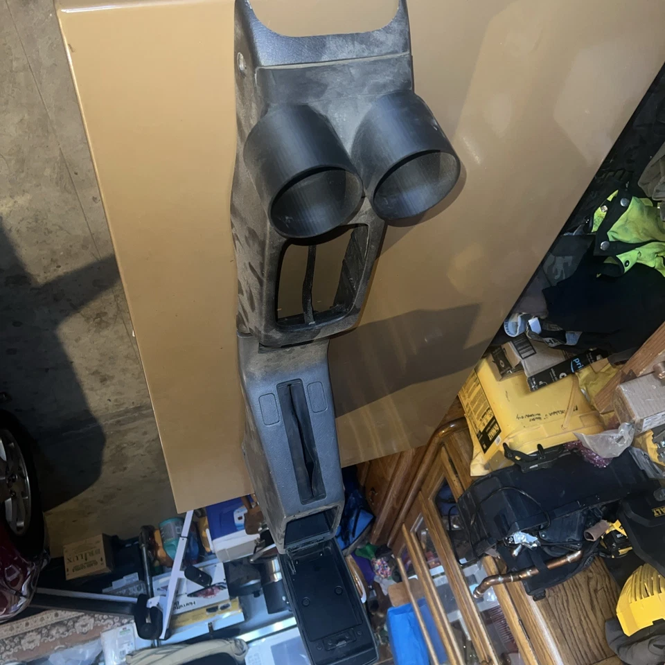 Honda Civic 1992-1995 sedán EX MT gris consola central reposabrazos y moldura de palanca de cambios Foto 2 de 3