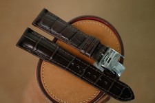 Handmade brown Longines strap Longines band size 21/18 can change size length 