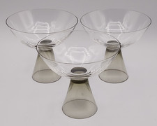 Mid Century Rosenthal Fortuna Champagne Coupes Elsa Fischer-Treyden READ BLUE