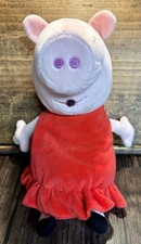 Vintage 2003 Talking Peppa Pig 8" Plush Pink, Giggles, Whistles see Video 