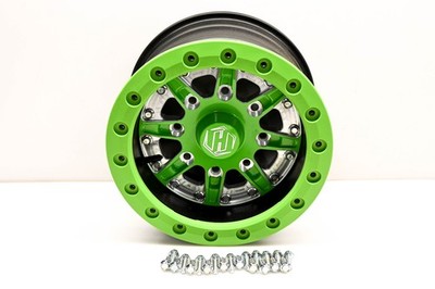 Green Sidewinder Wheel 12x7 4+3 4/136 4/137 Rim