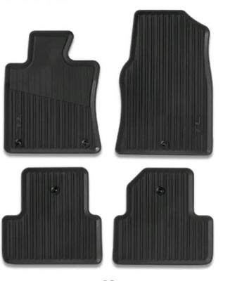 09-14 ACURA TL OEM Black Rubber Floor Mat Mats All Weather Season 