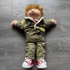 Coleco 1989 Cabbage Patch Kid - Blonde/Blue Eye - Designer Line - Green Jacket