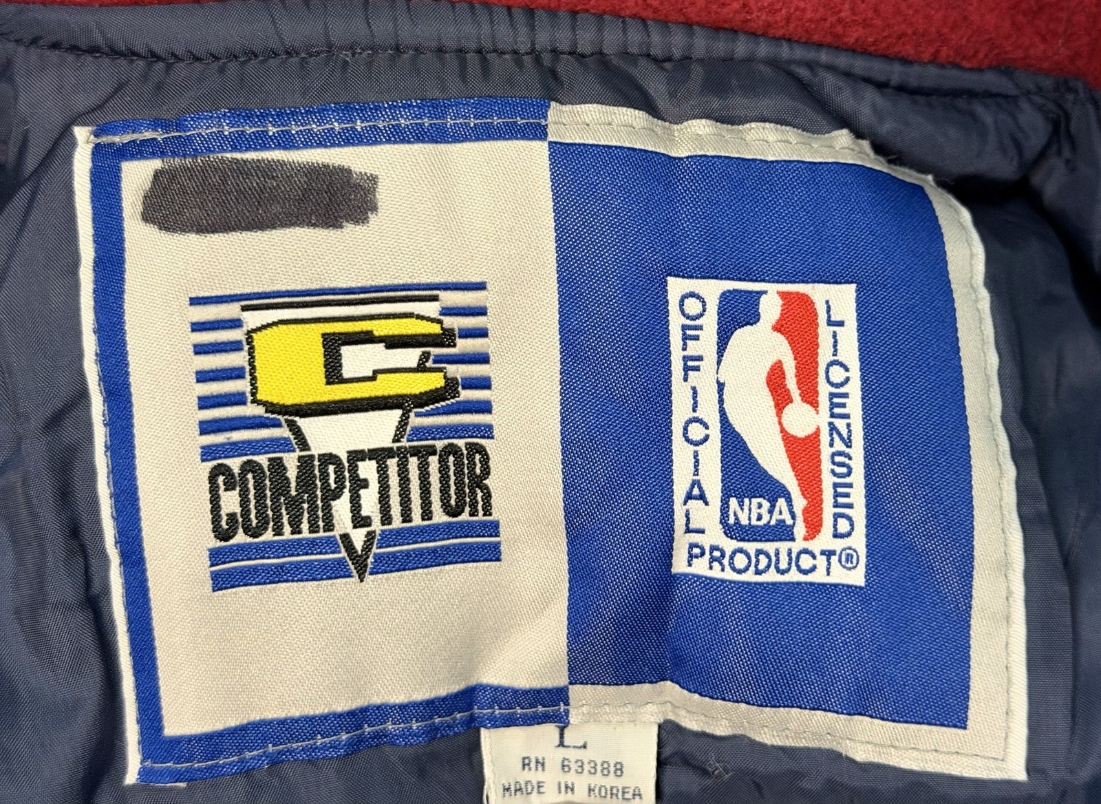 Vintage Denver Nuggets Hooded Windbreaker Puffer Jacket Coat Kids Sz Large image 3