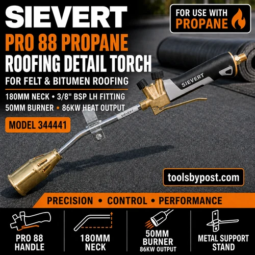 Sievert Pro 88 Propane Gas Roofing Detail Torch for bitumen roofing  344441