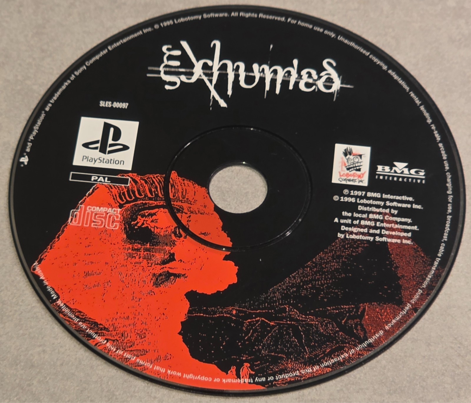 EXHUMED PLAYSTATION 1 PS1 OOT