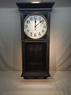 Antique Rare 40" Gilbert Store Advertising Wall Clock Coca Cola Parts Or Repair