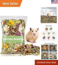 150G Soft Natural Bedding for Hamsters, Gerbils, and Small Pets - Odor Control