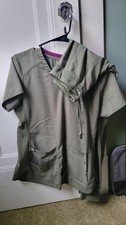 Medcouture Army Green Scrub Set Size Small V Neck