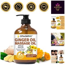 Ginger Essential Massage Oil - Natural Relief for Tired Muscles  Skin