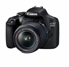 Canon EOS 2000D DSLR 24,1MP Kit EF-S 18-55 IS II WLAN NFC Full-HD schwarz