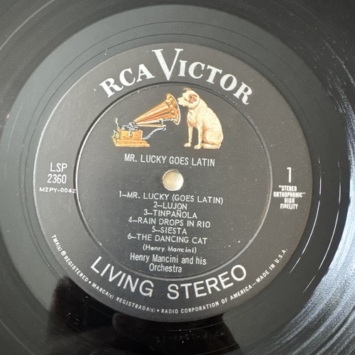 MR. LUCKY GOES LATIN Henry Mancini Vinyl LP Record LSP-2360 RCA Victor VG/VG+ - Picture 13 of 15