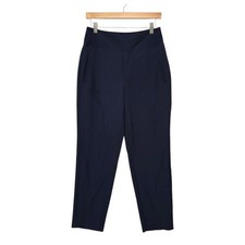 Athleta Navy Blue Tapered Leg Comfort Waist Pants Women Size 4 Business Casual