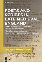 Poets And Scribes In Late Medieval England | Michael Johnston (U. A.) | Englisch