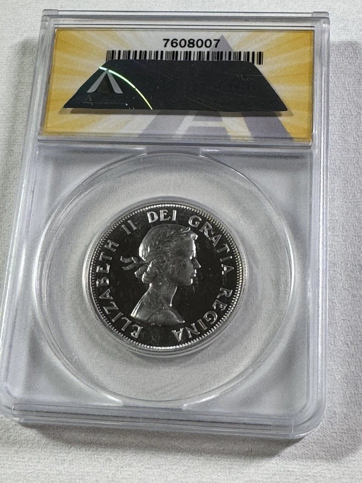 1962 Canada 50 Cents Silver Coin Proof Like Graded MS 66 DCAM by ANACS - Image 4 of 4