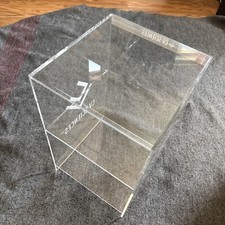 New Acrylic Display Case 2 tier Clear Box Showcase-Action figures or other items