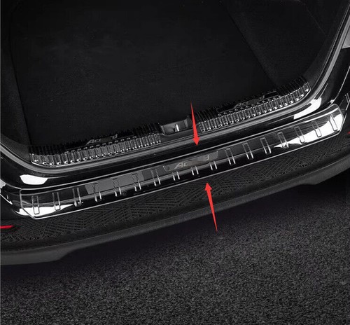 For Honda Accord 2023-25 Black Steel Rear Bumper Outer Protector Guard Plate 1pc - Bild 1 von 4