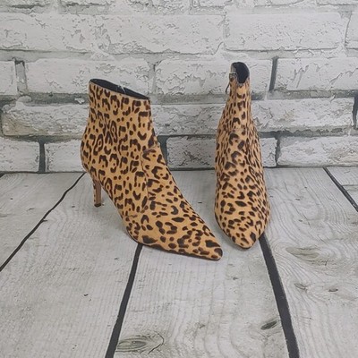 halogen leopard booties