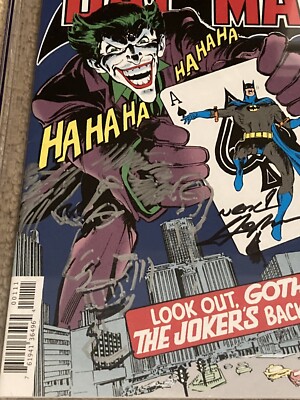 Batman 251 CGC 9.8 White Facsimile (SS & Joker Sketch- Neal Adams 